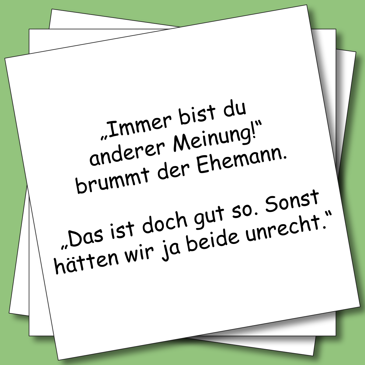 Kein Mensch war ohne Grund in deinem Leben Kalenderspruch